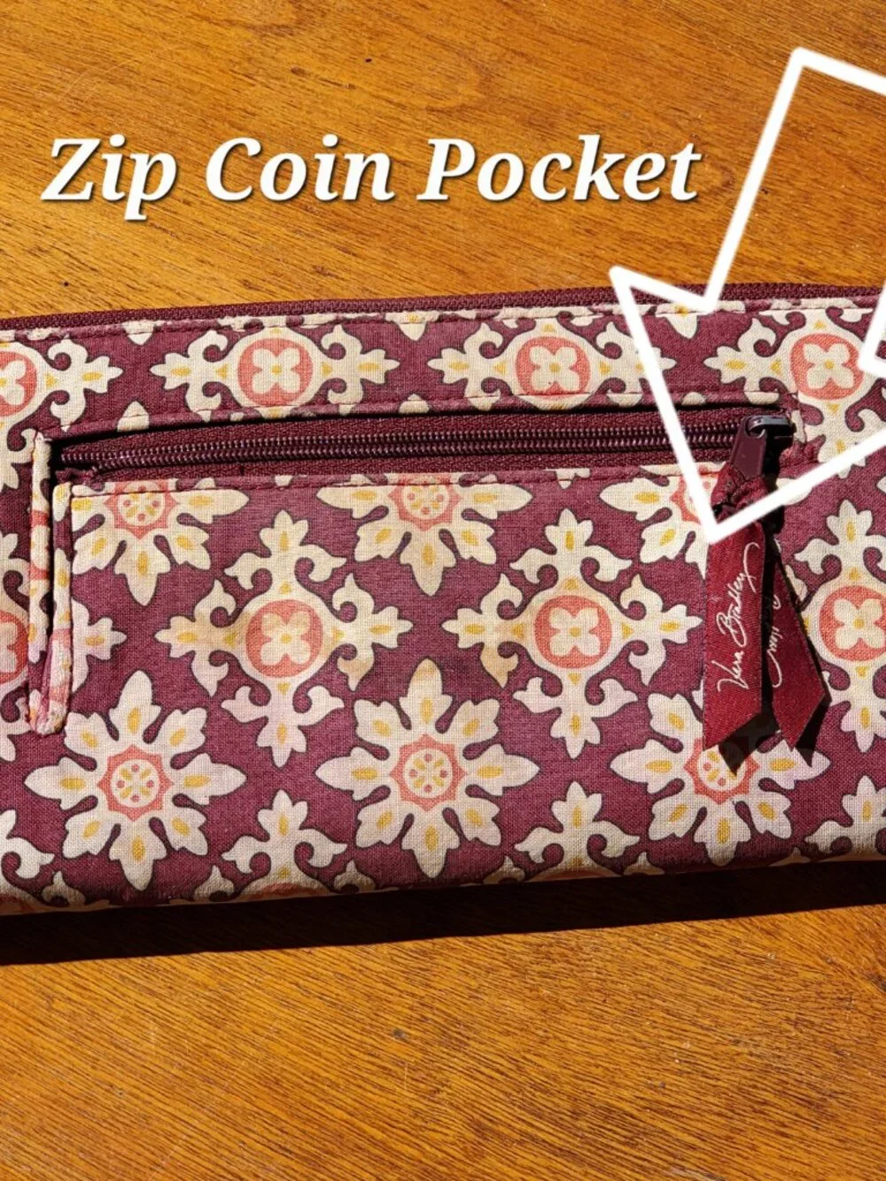Vera Bradley Zip-Around Wallet - Picture 6 of 8